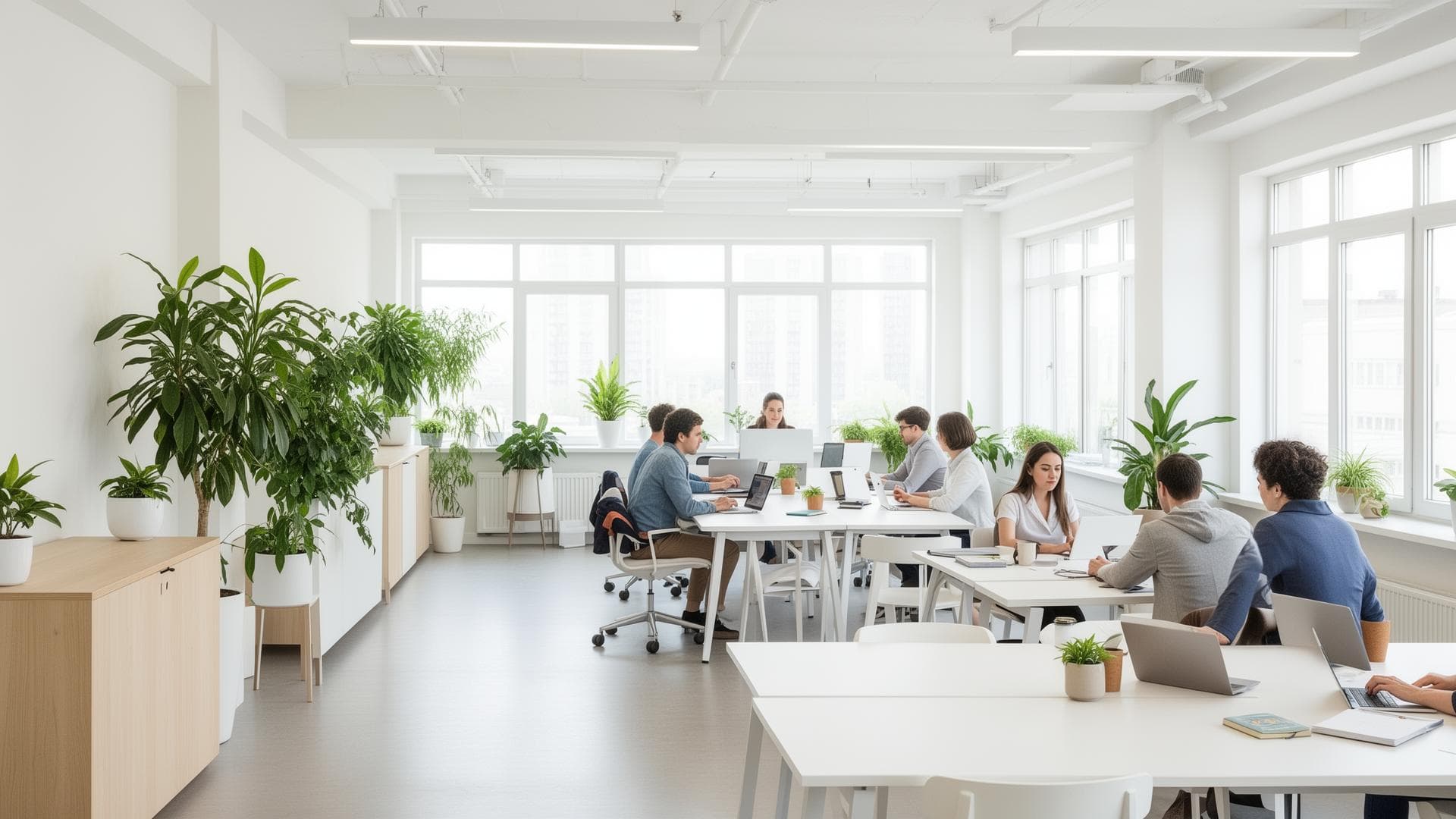 Modern coworking space